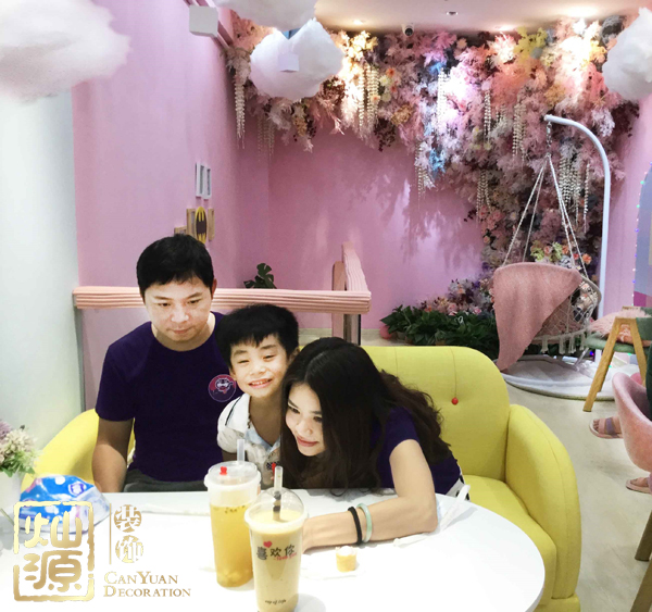 南寧網紅奶茶店設計裝修實例分享   顧客絡繹不絕的原因原來是這個
