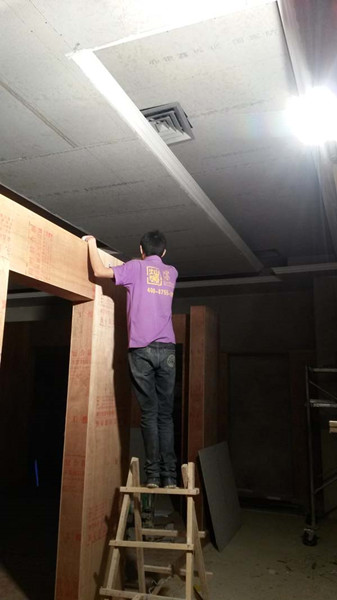 裝修施工現場圖片